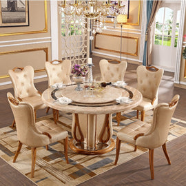 European Round Marble Table