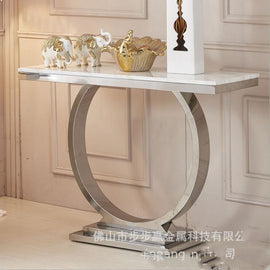 Marble Inspired Console Table