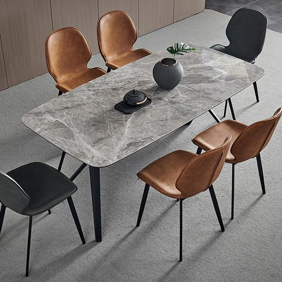 Gray Marble Dining Table