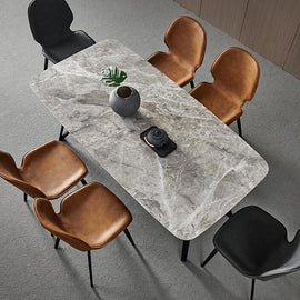 Gray Marble Dining Table